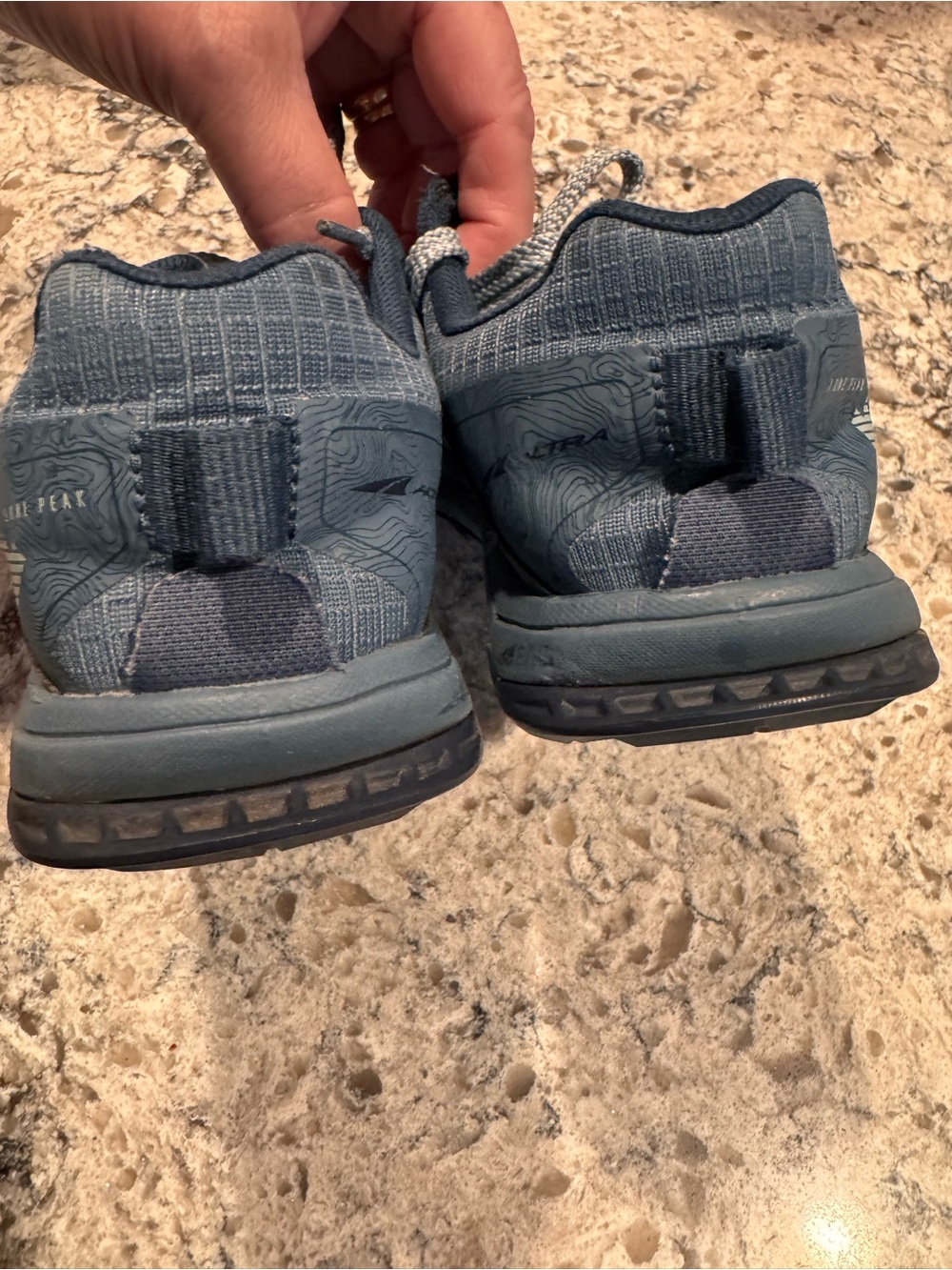 Altra women’s  Slate Blue Athletic trail Running Shoes - Picture 12 of 13